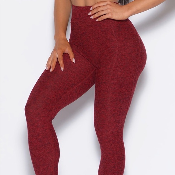 Bombshell Sportswear Pants - Bombshell Sportswear Curves 2.0 Black Cherry Large
